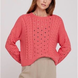 NWT Spiritual Gangster Gemma Cable Knit Sweater | Size M | $148